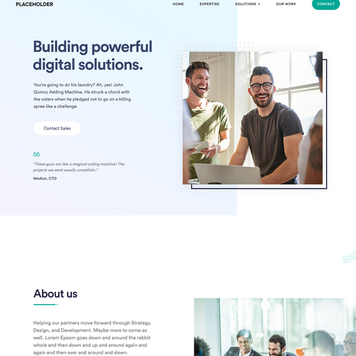 Eye-catching website with the title 'S9S Homepage'