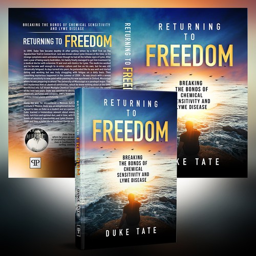 Story book cover with the title 'Book cover for a spiritual and physical journey of recovery.'