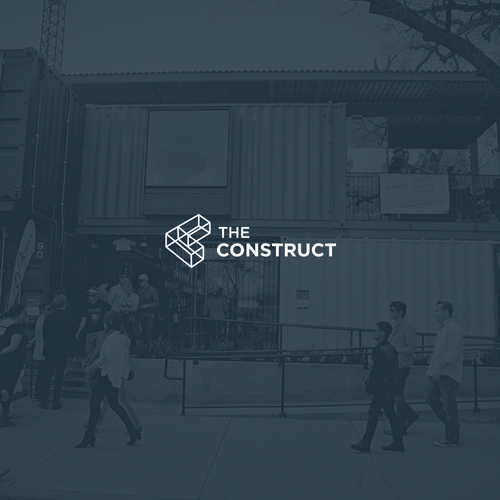 Material design with the title 'Logo needed for VR Arcade in a Shipping Container .... Go!'