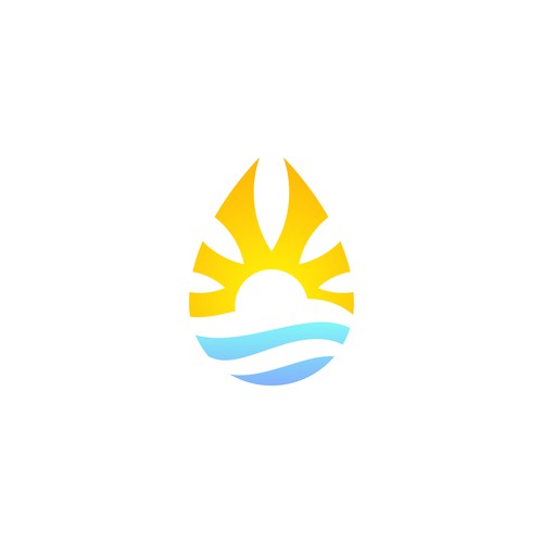 Water logo with the title 'Marijuana Sunrise Oil'