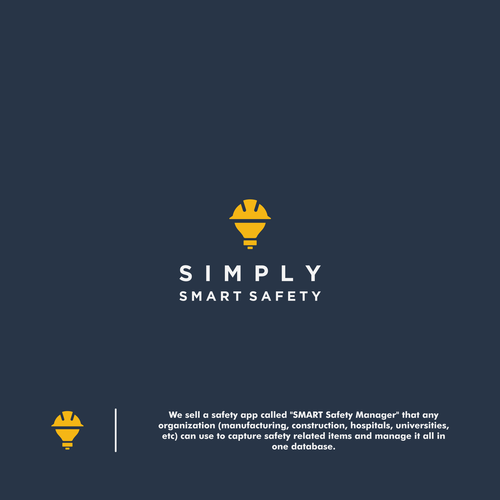 Lamp logo with the title 'simply smart safety'