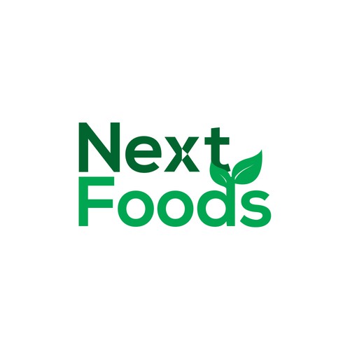 Next logo with the title 'Logo Concept For NEXT FOODS'