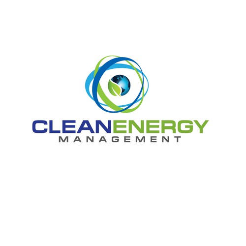 Environmental logo with the title 'Clean energy'