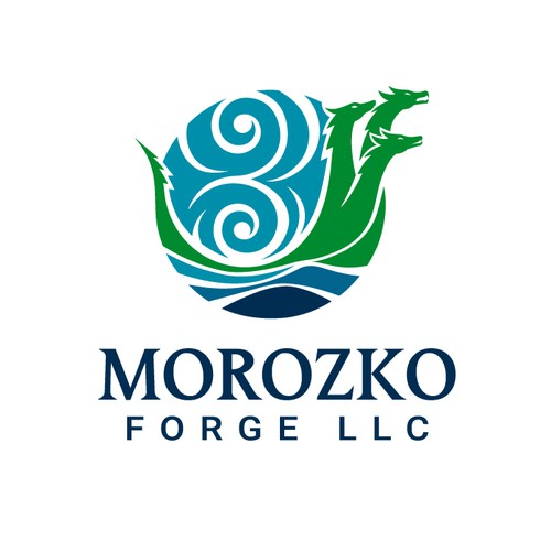 Hydra logo with the title 'Morozko Forge Antifragility Hyrda Curve Ice Bath Logo'