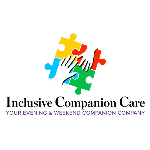 Puzzle logo with the title 'Inclusive Companion Care logo'