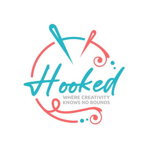 Knitting design with the title 'Knitting cute logo'