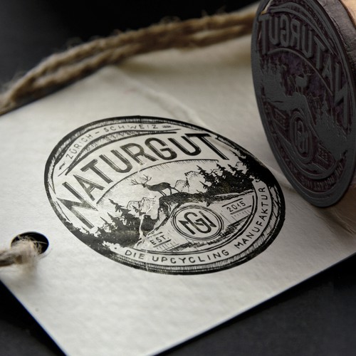 Rustic design with the title 'Hand drawn logo for furniture company'