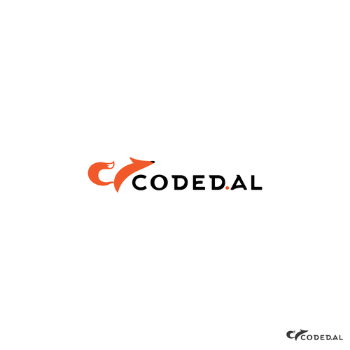 Coding logo with the title 'Clever design for a data company'