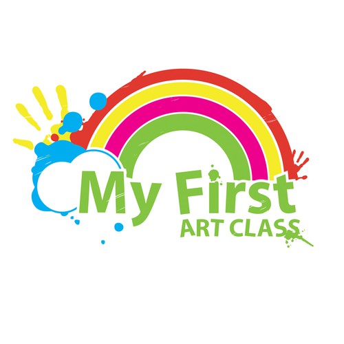 Children's design with the title 'Rebrand/Refurbish the logo for My First Art Class'