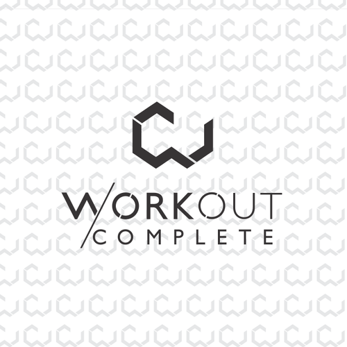 Fitness brand with the title 'Fitness geometric monogram '