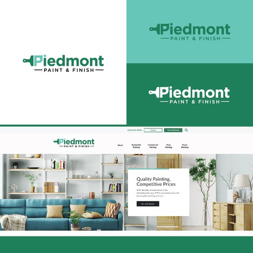 Painting logo with the title 'Painting Company Logo to appeal to residential and corporate buyers'