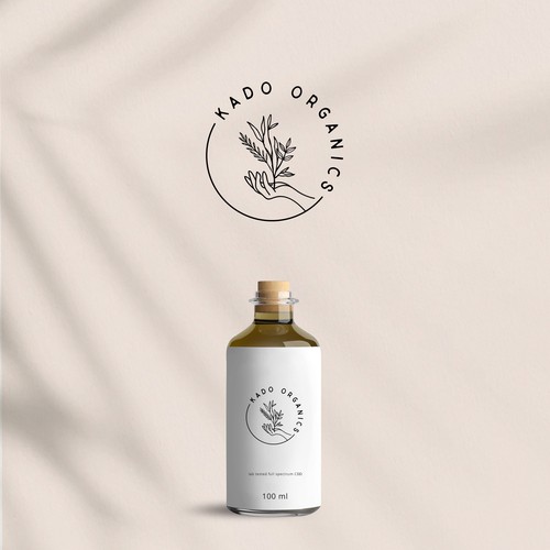 Earthy design with the title 'Kado Organics'