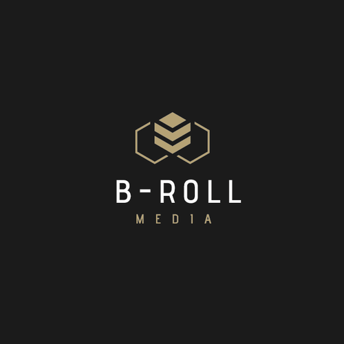 Bee design with the title 'B-Roll Logo'