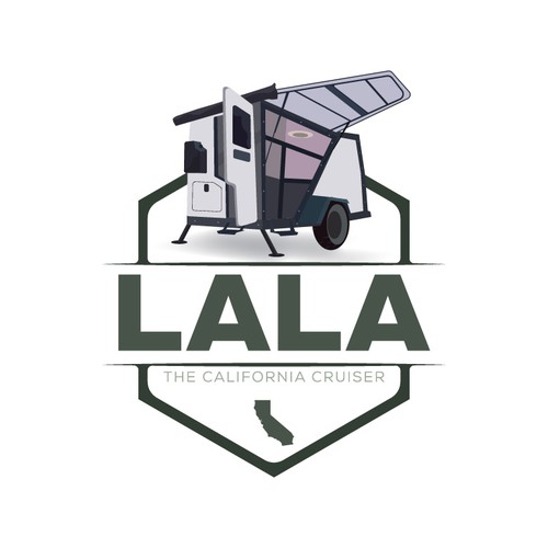 Cruise ship logo with the title 'Lala the Cruiser'