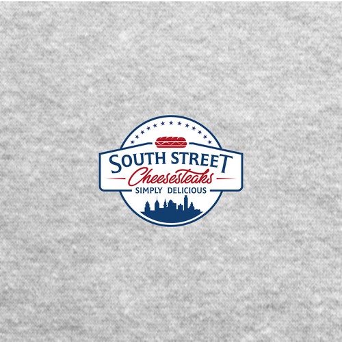 Cheese logo with the title 'South Street Cheesesteaks'