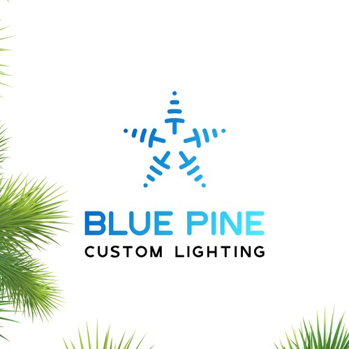 Christmas logo with the title 'Permanent Christmas Lighting Company Logo'