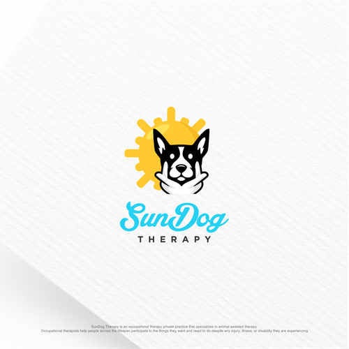 Private logo with the title 'SunDog Therapy needs a modern and unique logo with a dog'