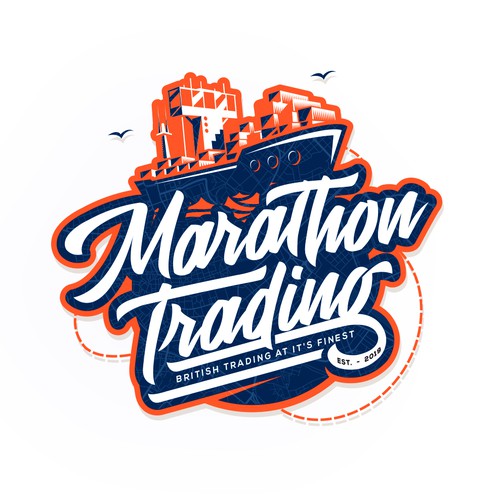 Trading logo with the title 'Logo For Compny British Trading '