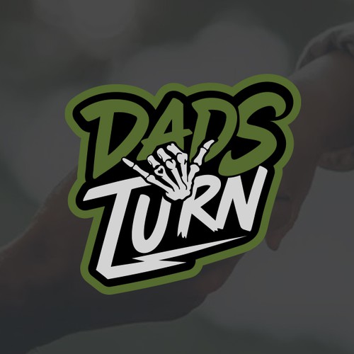Jiu-jitsu logo with the title 'DADS TURN'
