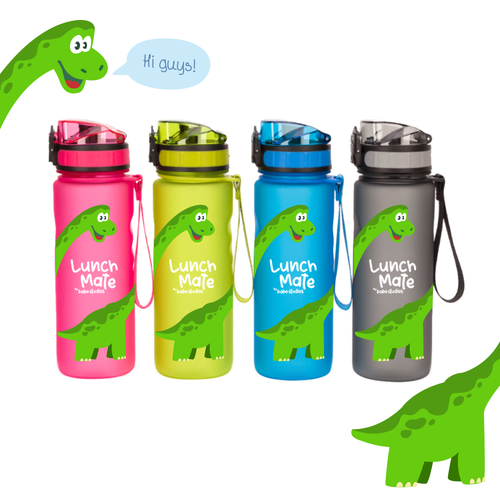 Reptile design with the title 'Water bottle design'