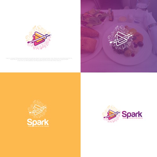 Commercial logo with the title 'Food's commercial videos Company Logo'