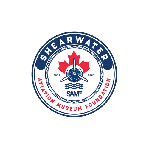 Maple leaf design with the title 'update Logo for Museum Aviation'