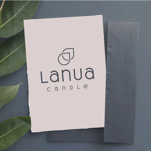 Health and beauty logo with the title 'Lanua'