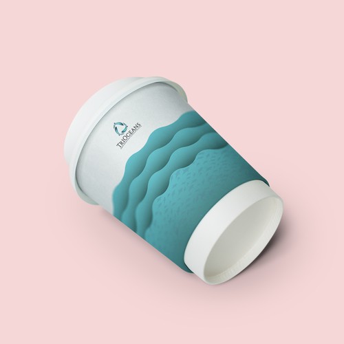 Dolphin design with the title 'TriOcean Coffee Cup'