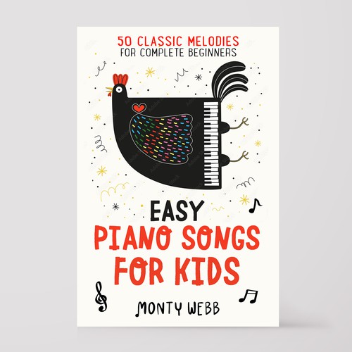 Kids book cover with the title 'Book Cover Design'