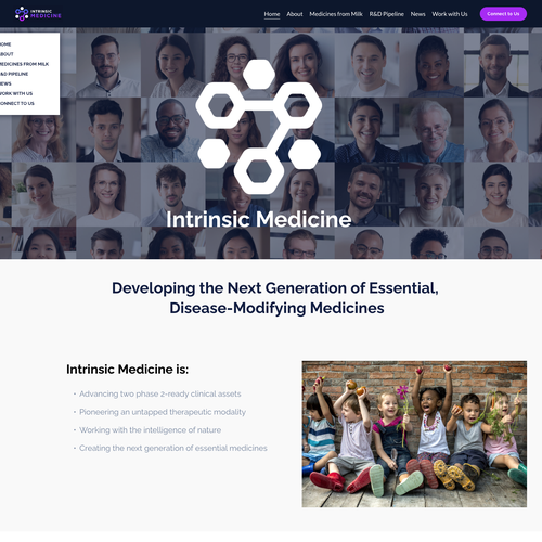 Digital marketing design with the title 'Innovative Medical Healthcare Website Design'