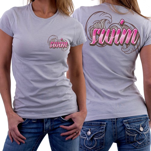 Swim design with the title 'Swim shirt'