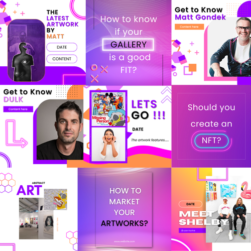 Post design with the title 'Instagram Creative posts'