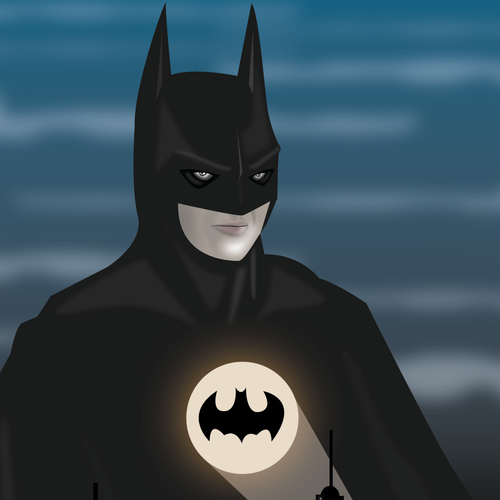 Batman design with the title 'Batman 89'