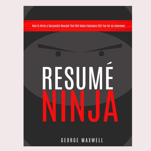 Open design with the title 'Resume Ninja book cover'