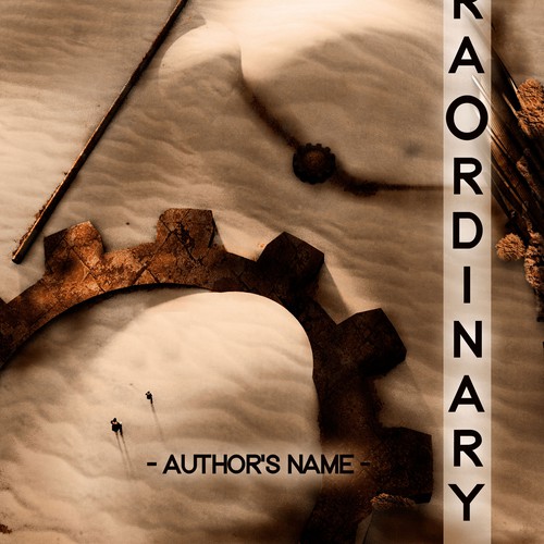 Futuristic book cover with the title 'Book cover for a futuristic novel'