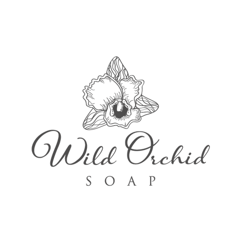 Orchid logo with the title 'Wild Orchid Soap'