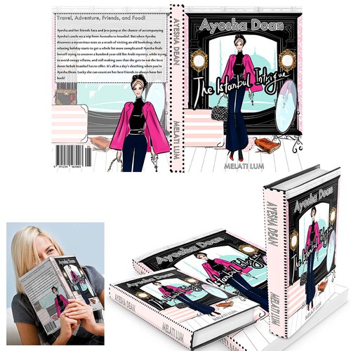 Fashion book cover with the title 'Chic Lit Novel Cover'