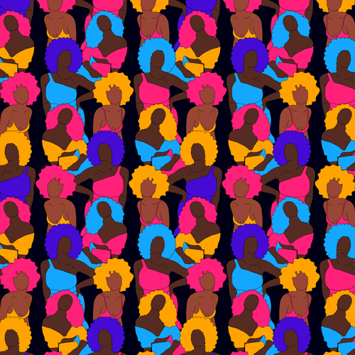 African design with the title 'Textile design pattern'