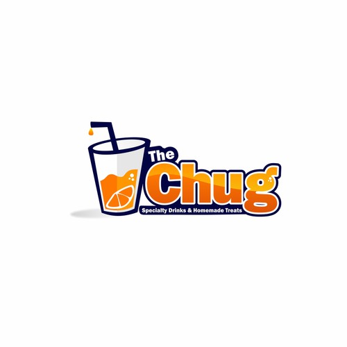 Juice bar design with the title 'Logo para loja de suco'