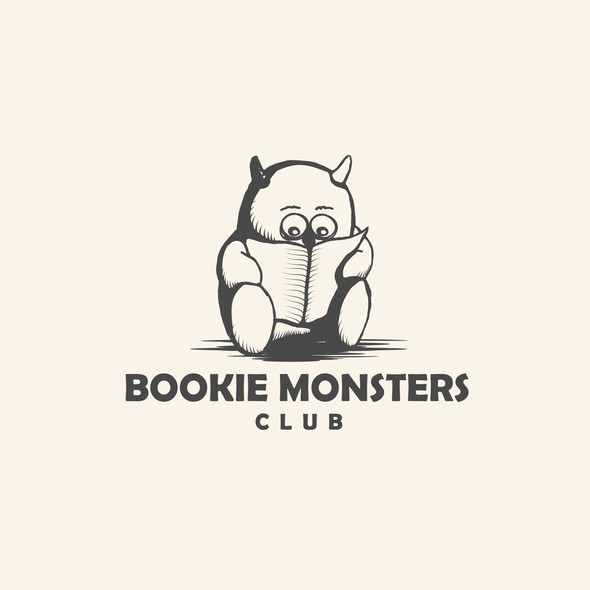 Monster design with the title 'Monster book'