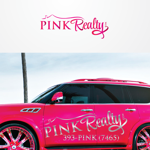 Pink brand with the title 'New Logo for Pink Realty and Vehicle Wrap'