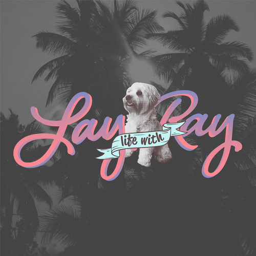 Vlog logo with the title 'Logo For a Lifestyle & Travel Instagram/Vlog'