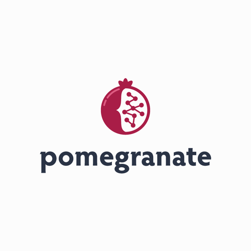Data science logo with the title 'Pomegranate'