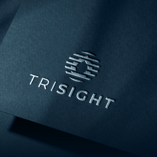 Earth logo with the title 'Creative logo design for TriSight.'