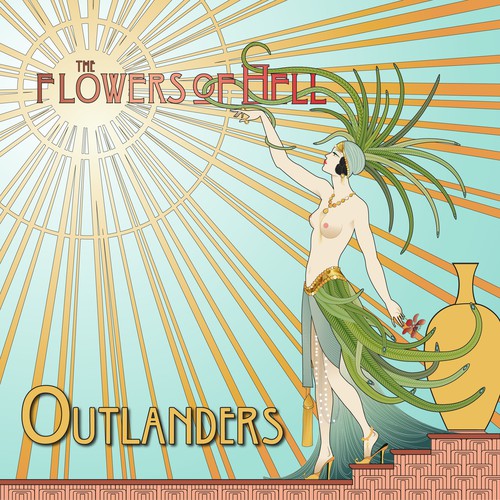 Art Nouveau design with the title 'Art nouveau inspired cd cover'
