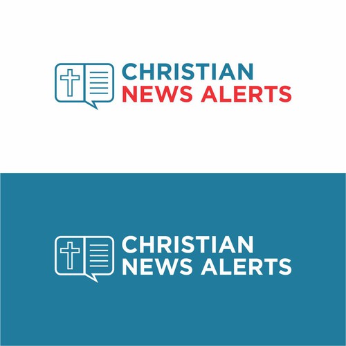 News design with the title 'Logo for Christian News Alert'