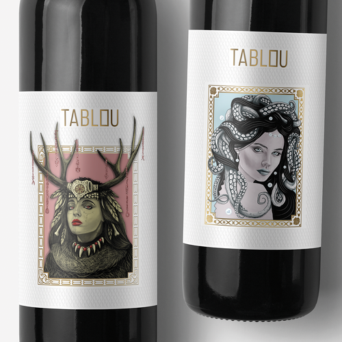 Portrait design with the title 'Wines´ family rebrand'