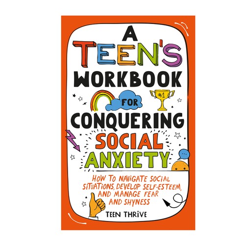 Colorful design with the title 'Teen's Worbook Cover'