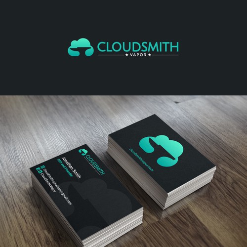 Vape design with the title 'Logo Design for CloudSmith'