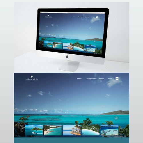 Hotel website with the title 'Allamanda Bay Website'